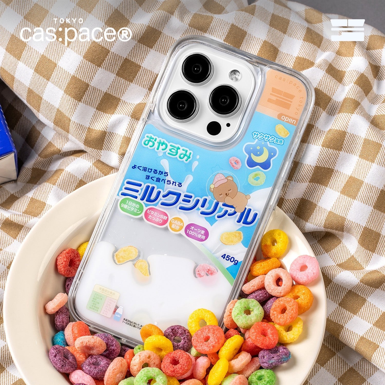 cas:pace 26S/S 「ミルクシリアル」携帯ケース - cas:pace 殼空間