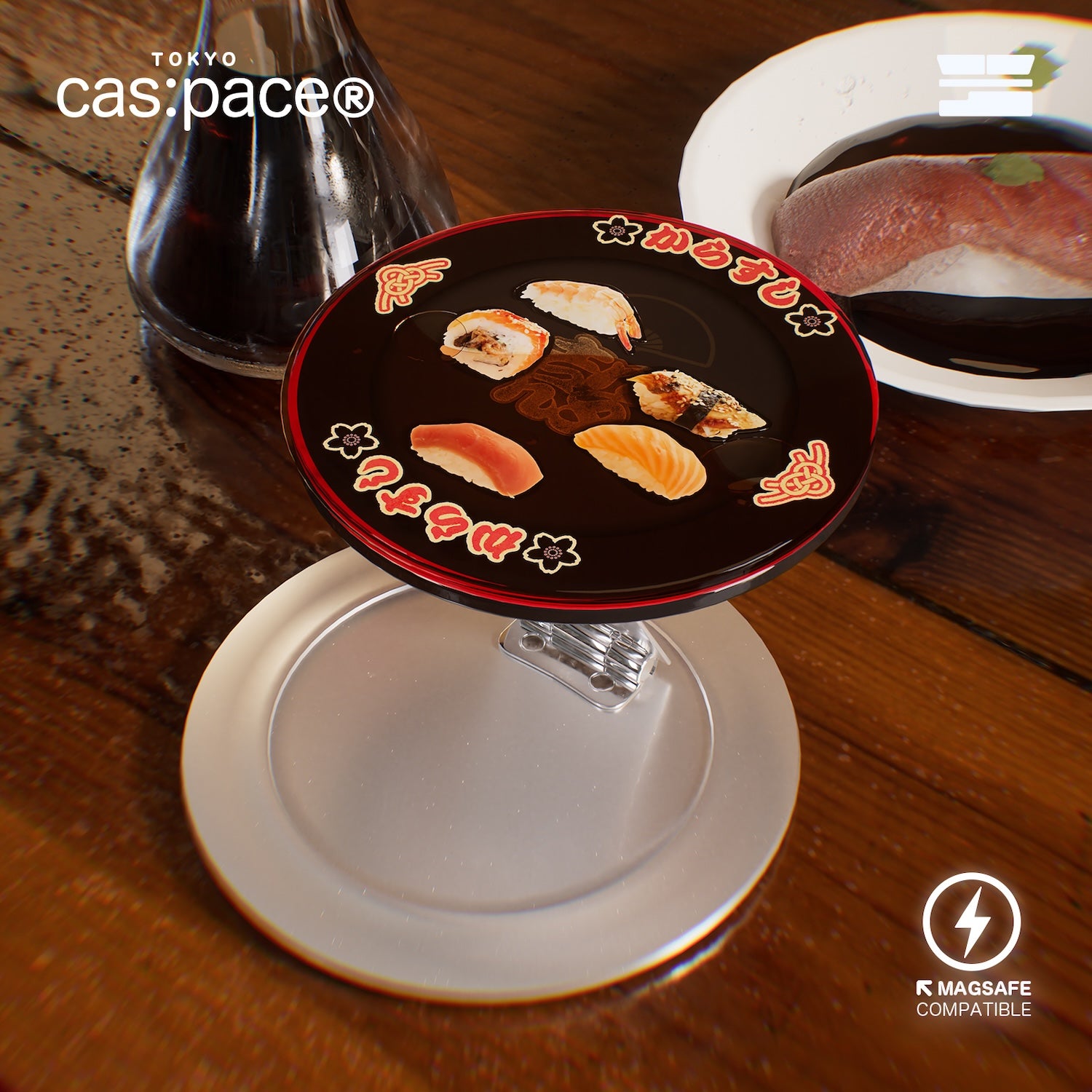cas:pace 26A/W MagSafe磁吸式「迴轉壽司」手機支架