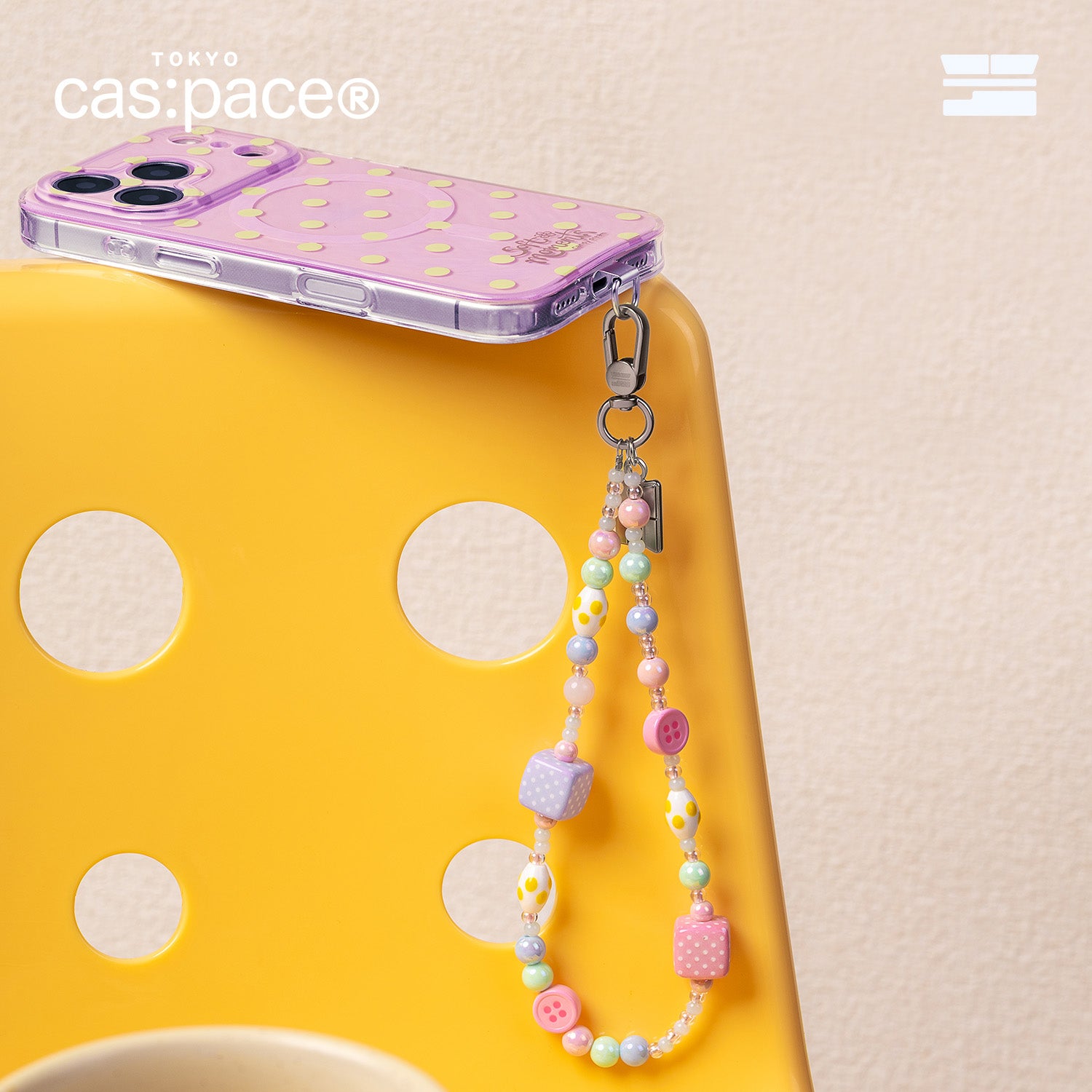 cas:pace 26S/S 「ポルカドット」携帯ストラップ