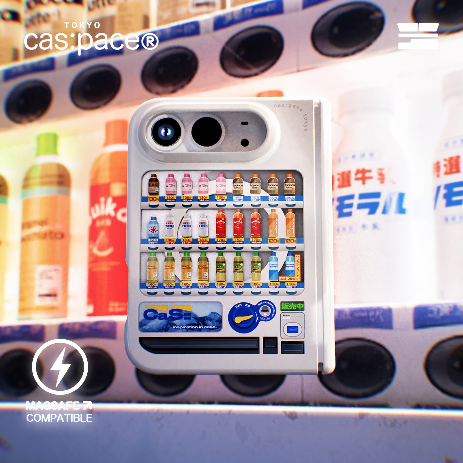cas:pace 25S/S MagSafe対応「自動販売機」携帯ケース for iPhone Ultra