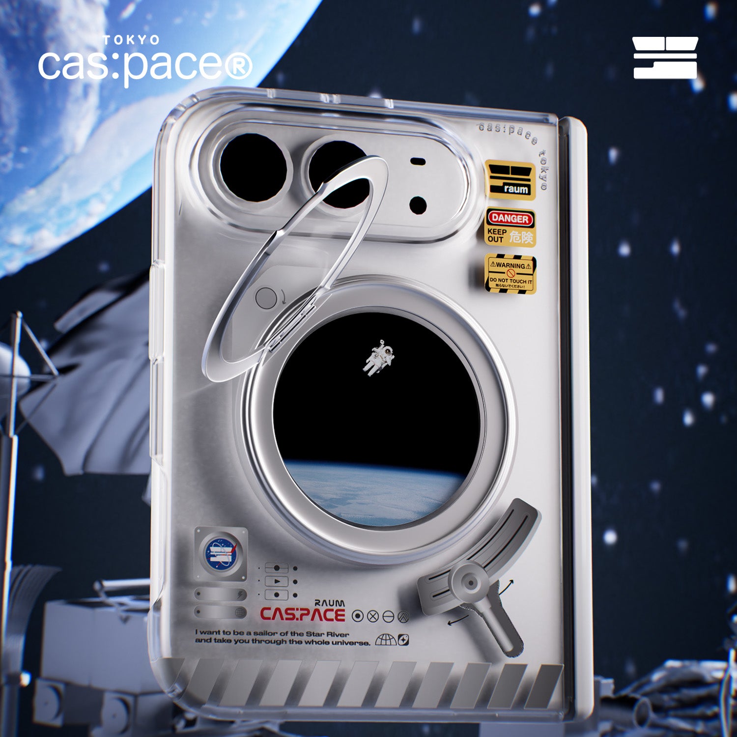 cas:pace 24S/S「space capsule」携帯ケース for iPhone Duo