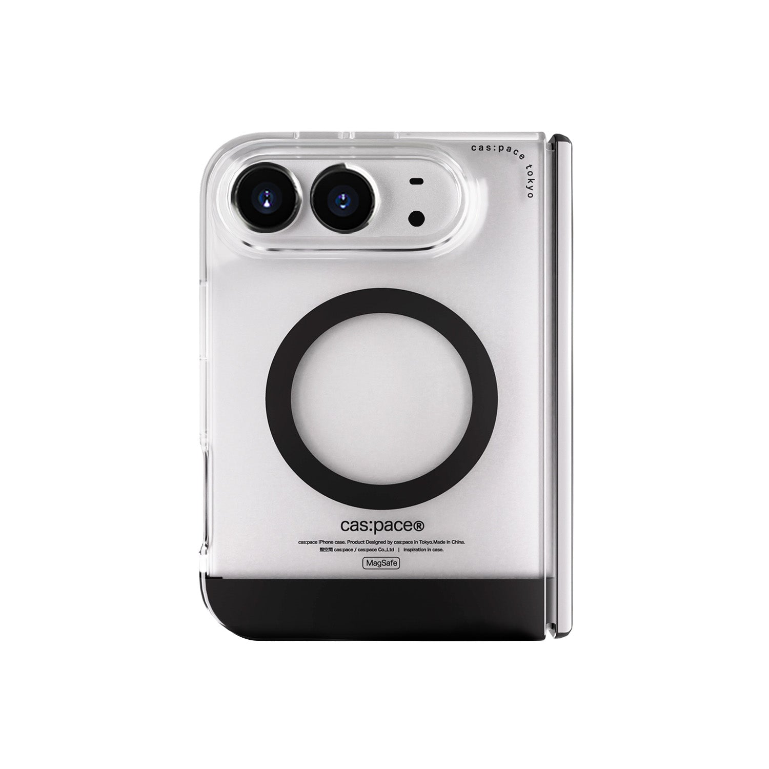 cas:pace 25S/S MagSafe対応「black ring」携帯ケース for iPhone Duo