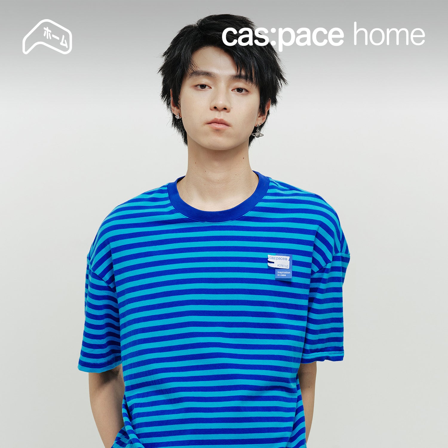 cas:pace home 「cas:paceボーダー」半袖Tシャツ