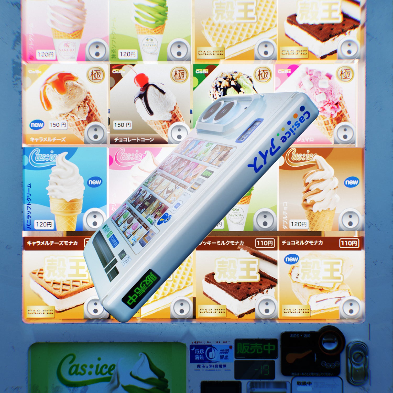 cas:pace 25S/S MagSafe対応「アイス自動販売機」携帯ケース for iPhone Duo