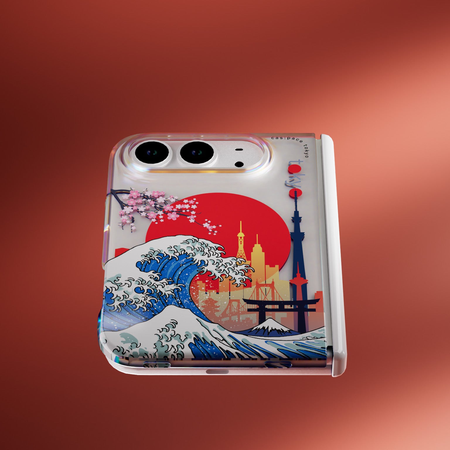 cas:pace 25A/W MagSafe対応「ジャパングリッチ」携帯ケース for iPhone Duo（カメラ保護フィルム付き）