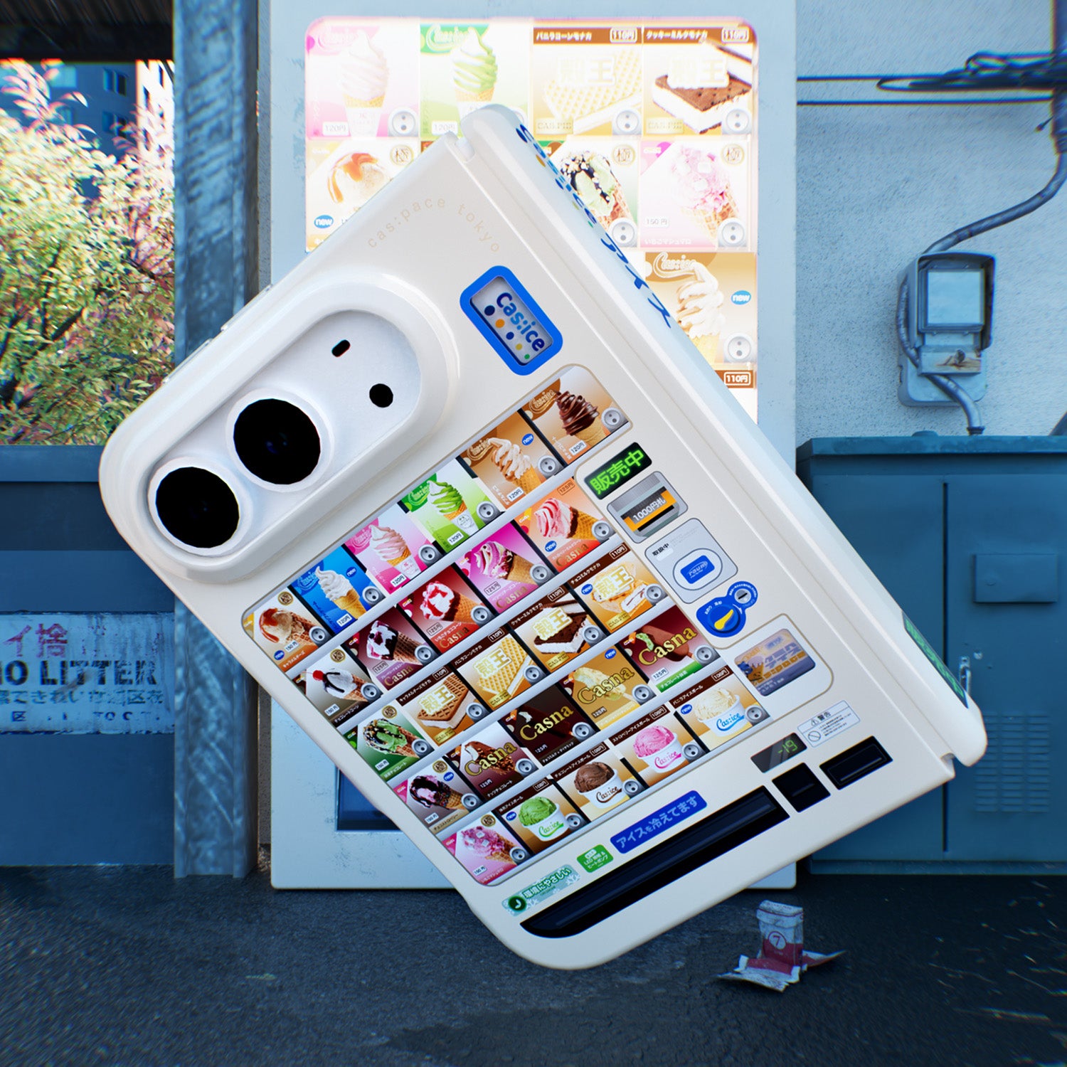 cas:pace 25S/S MagSafe対応「アイス自動販売機」携帯ケース for iPhone Duo