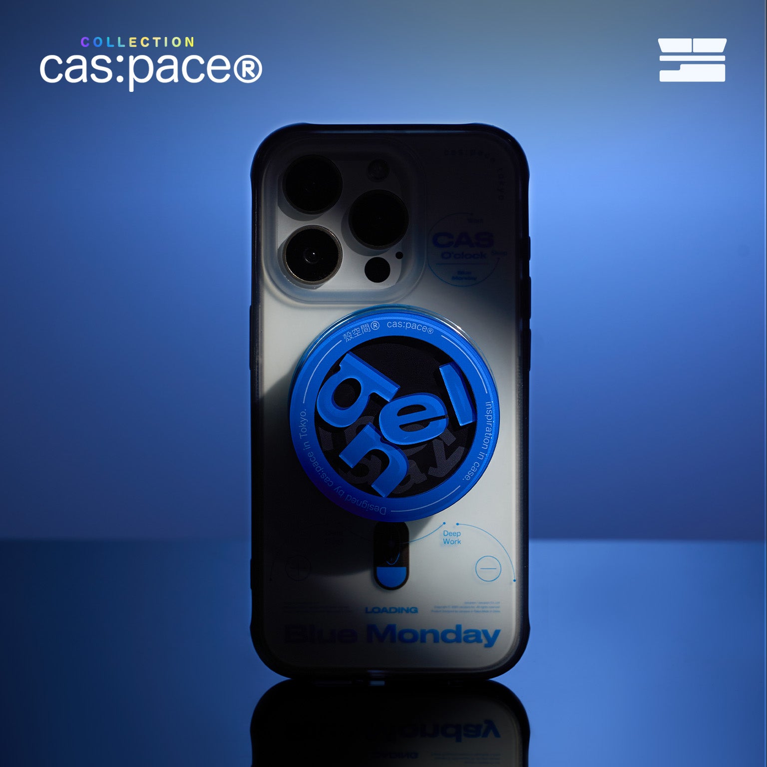 cas:pace 25S/S MagSafe対応「blue monday」携帯ケース