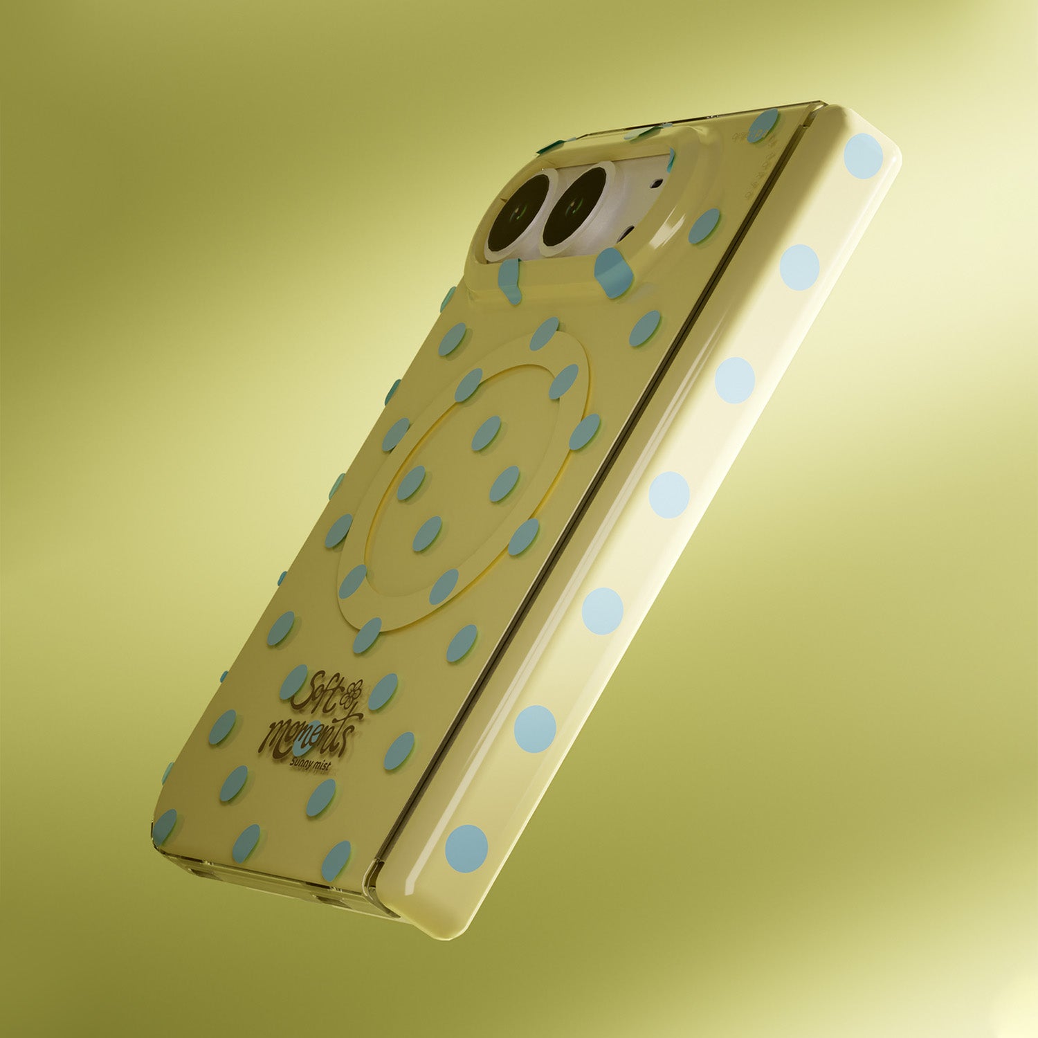 cas:pace 25S/S 「波點」 MagSafe iPhone Duo 手機殼（黃色）