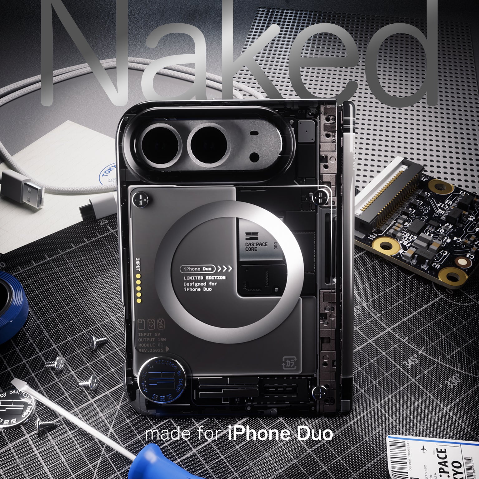 cas:pace 26A/W "Naked" Phone Case for iPhone Duo