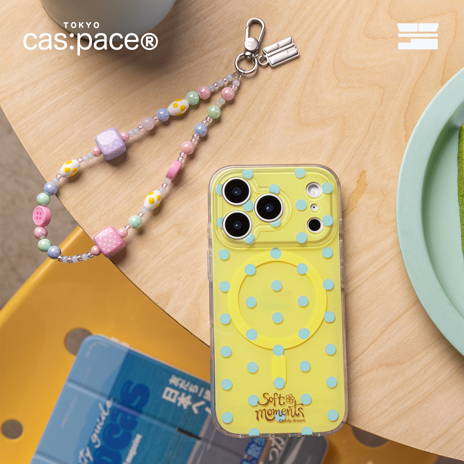 cas:pace 26S/S “Polka Dot” MagSafe-Compatible Phone Case (Pink)