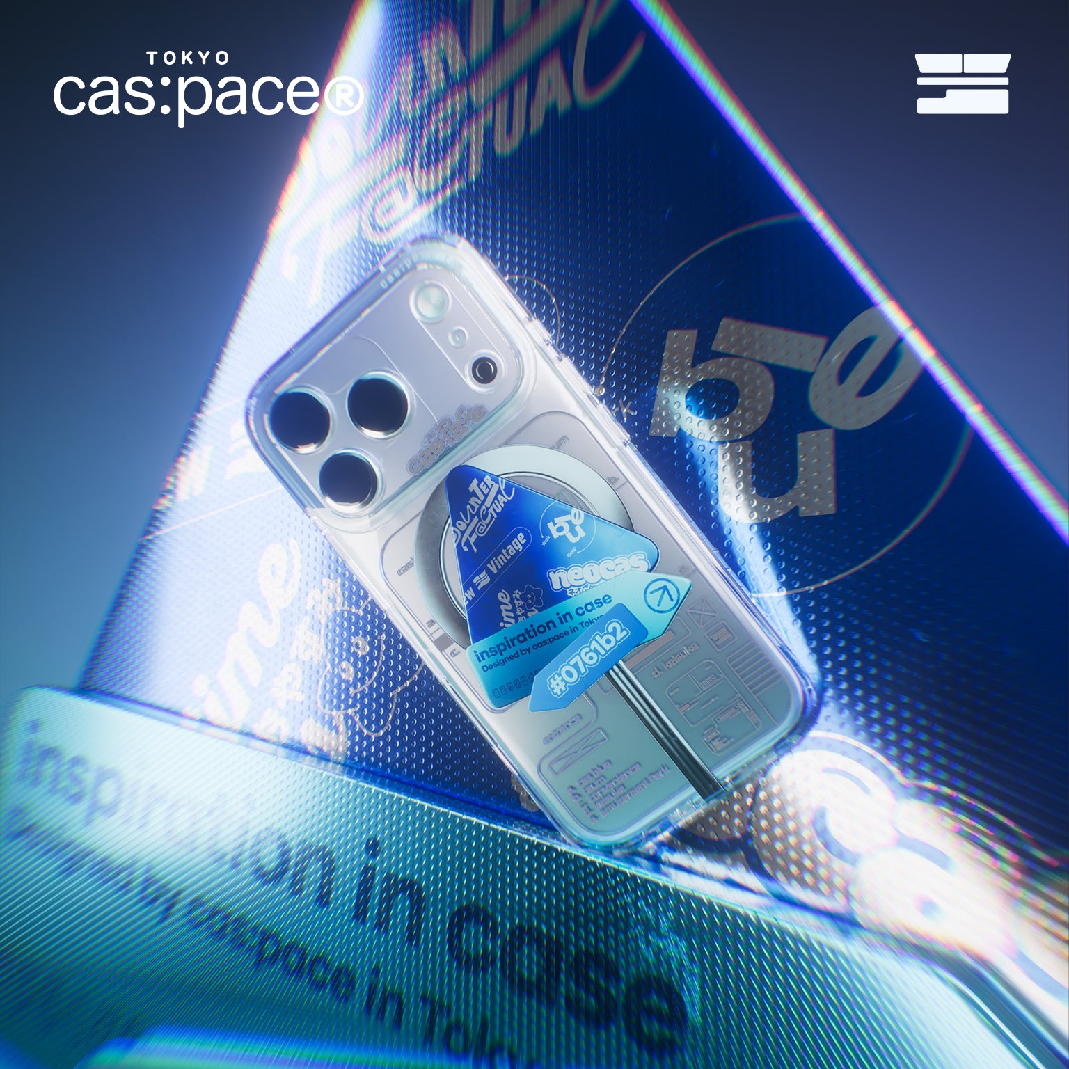 cas:pace 26S/S “cas:pace blue” MagSafe-Compatible Phone Case