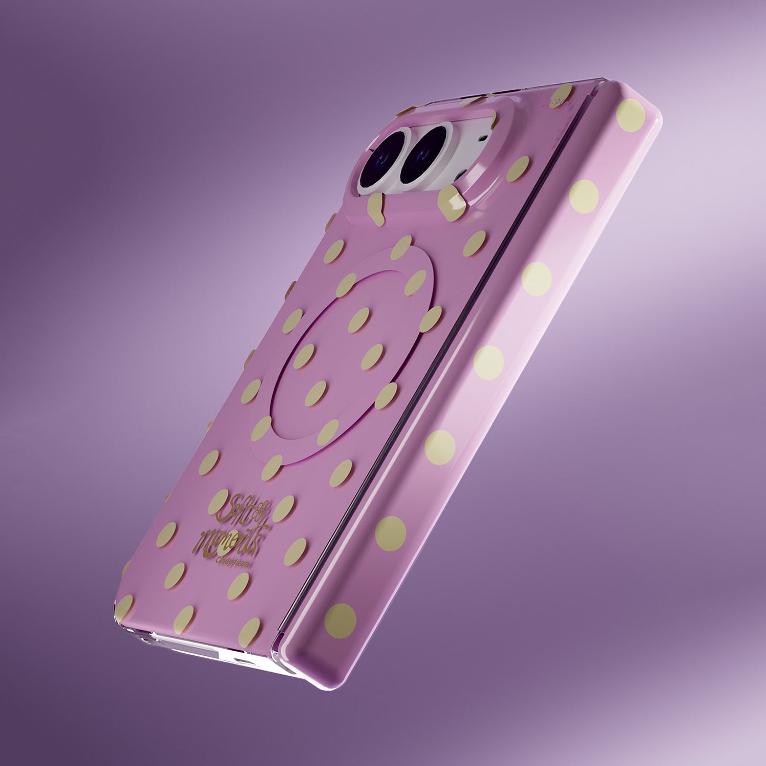 cas:pace 25S/S 「波點」 MagSafe iPhone Duo 手機殼（粉紅色）