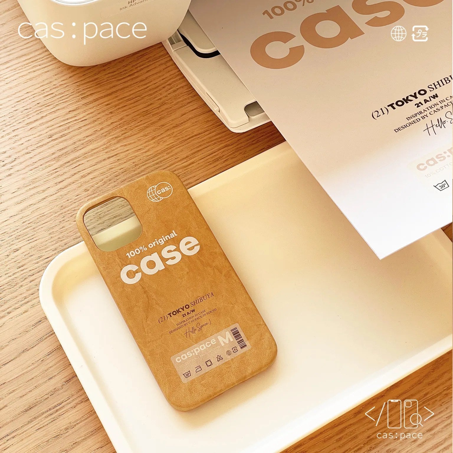 cas:pace 21A/W 「100% original case」牛皮紙携帯ケース - cas:pace 殼空間