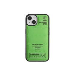 cas:pace 21A/W 「100% original case」ダウン携帯ケース（green） - cas:pace 殼空間