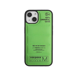 cas:pace 21A/W 「100% original case」ダウン携帯ケース（green） - cas:pace 殼空間
