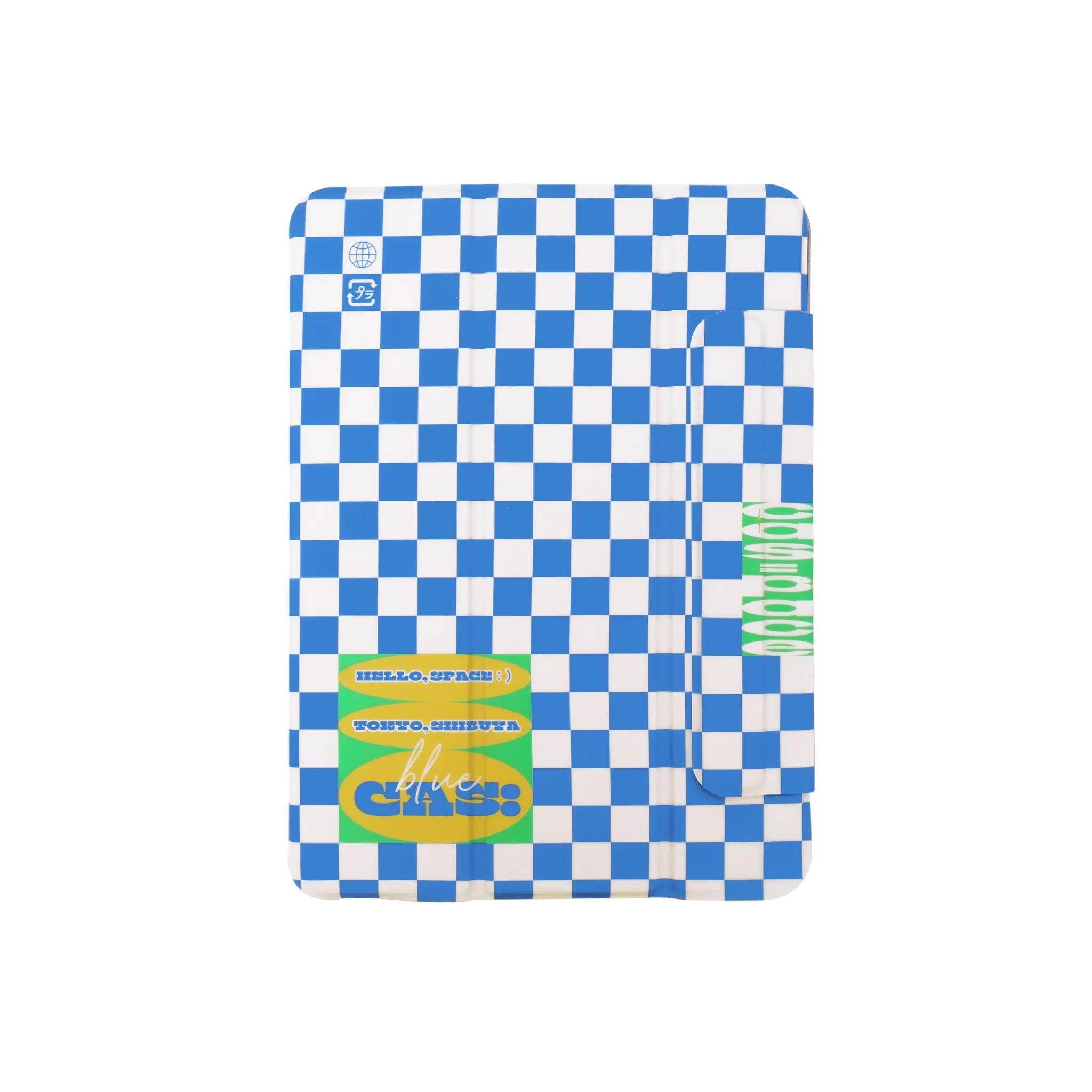 cas:pace 21A/W 「cas:pace blueチェッカー」 IPadケース - cas:pace 殼空間