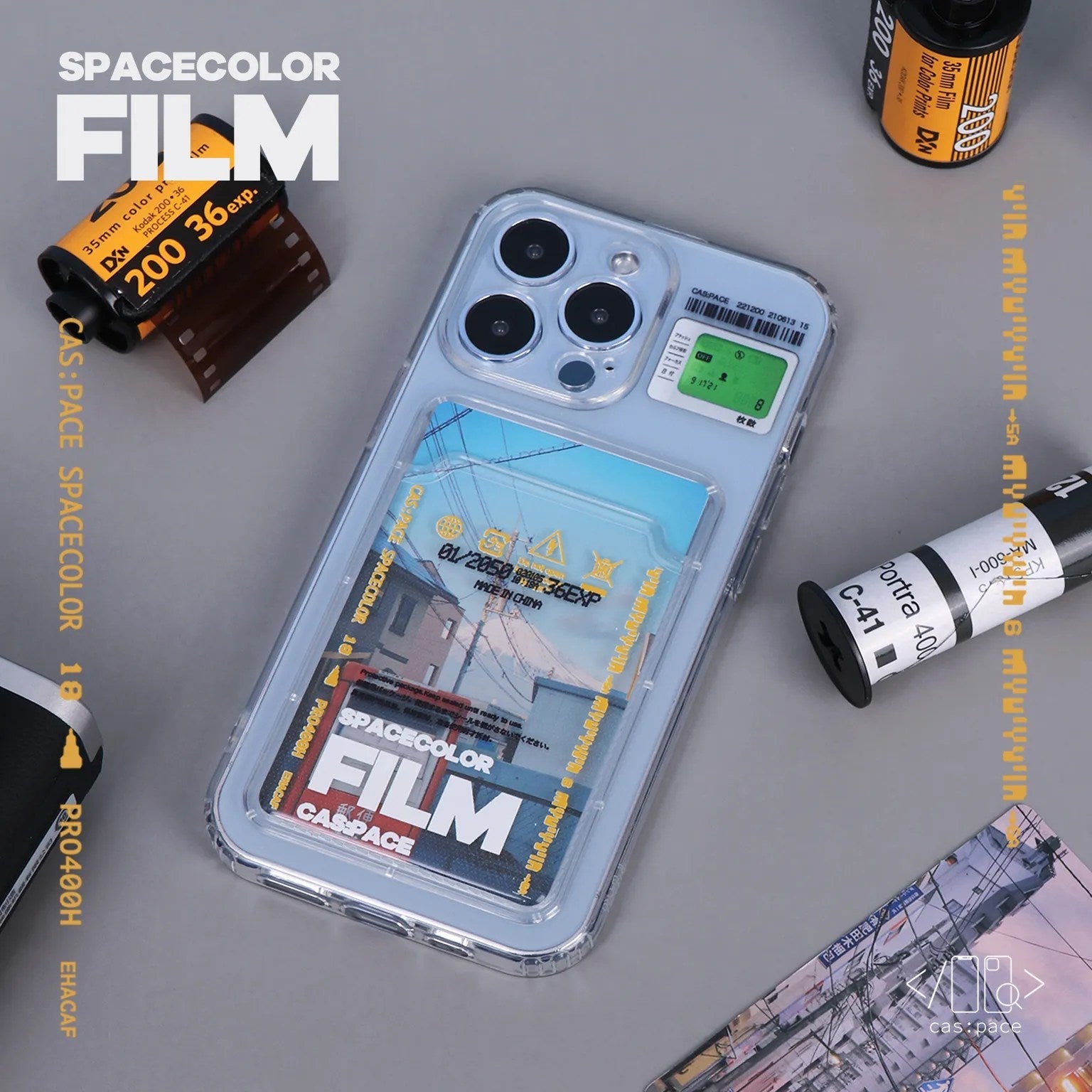 cas:pace 21A/W 「spacecolor」カード付き携帯ケース - cas:pace 殼空間