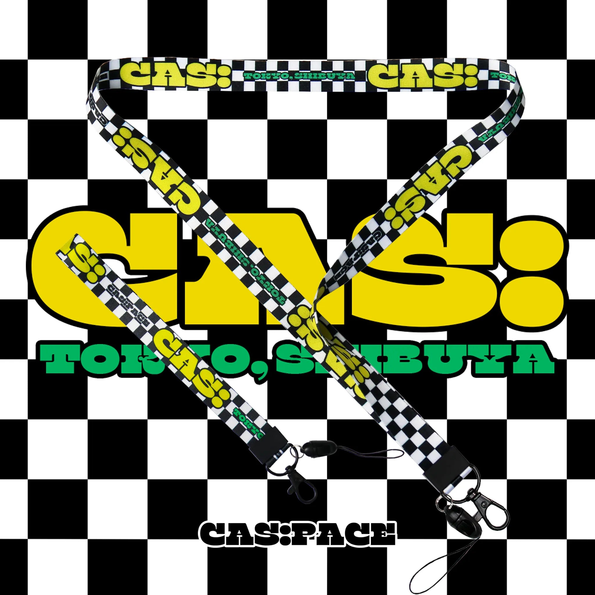 cas:pace 21S/S 「黒白チェッカー」ループ - cas:pace 殼空間