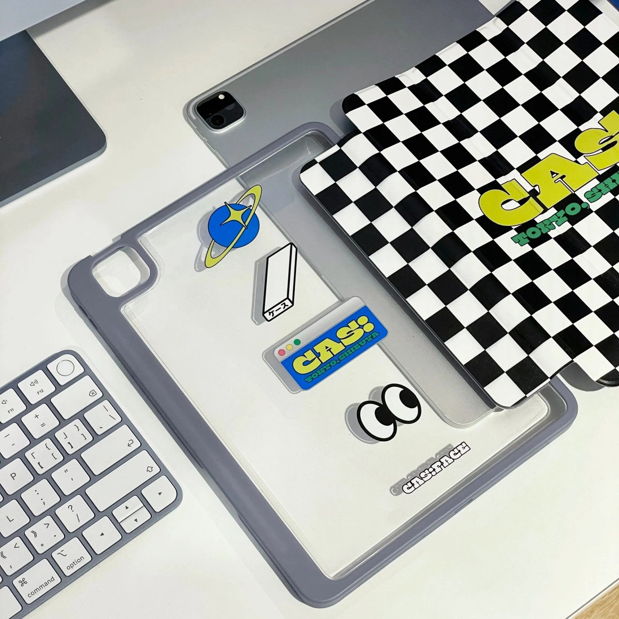 cas:pace 21S/S 「黒白チェッカー」 IPadケース - cas:pace 殼空間