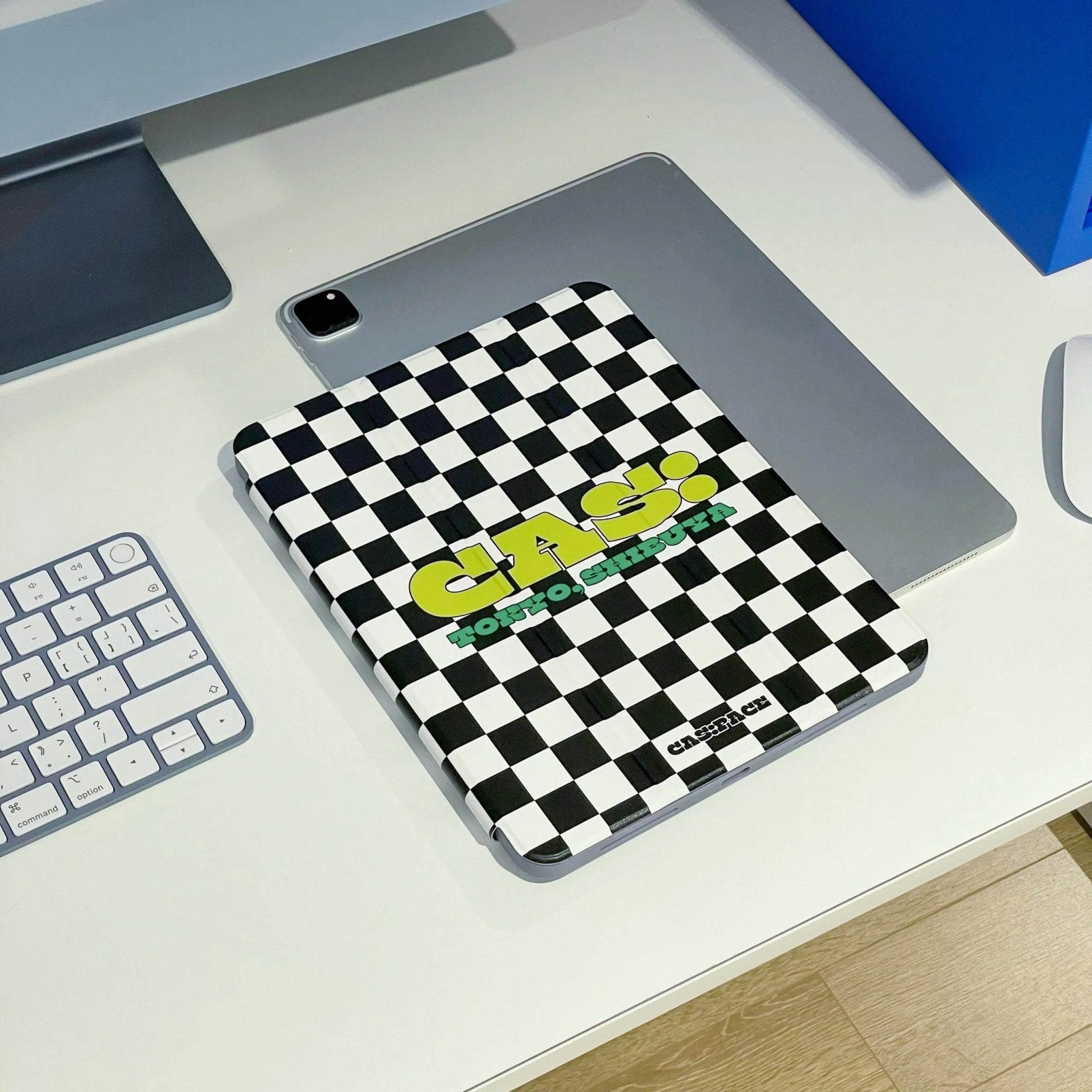 cas:pace 21S/S 「黒白チェッカー」 IPadケース - cas:pace 殼空間