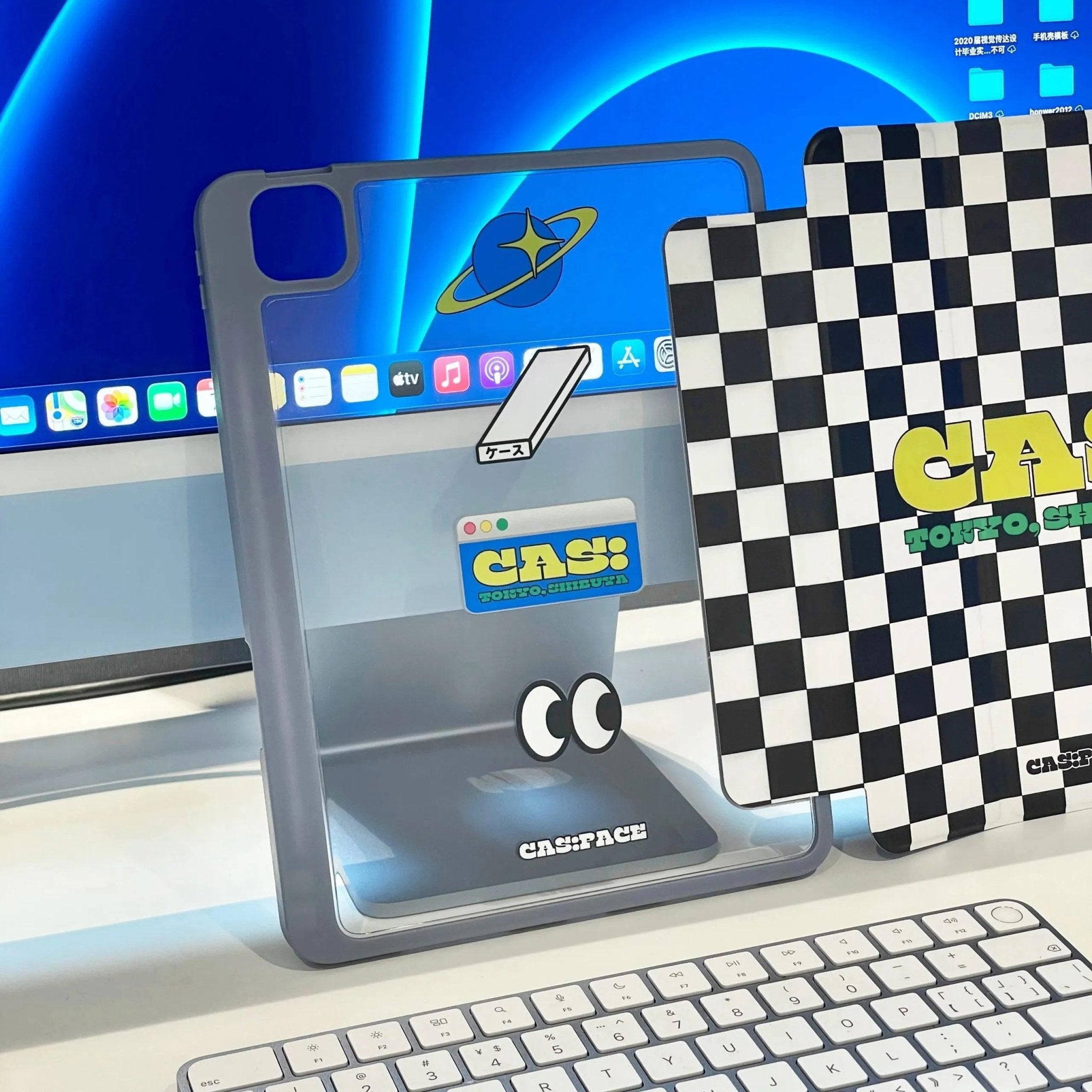 cas:pace 21S/S 「黒白チェッカー」 IPadケース - cas:pace 殼空間