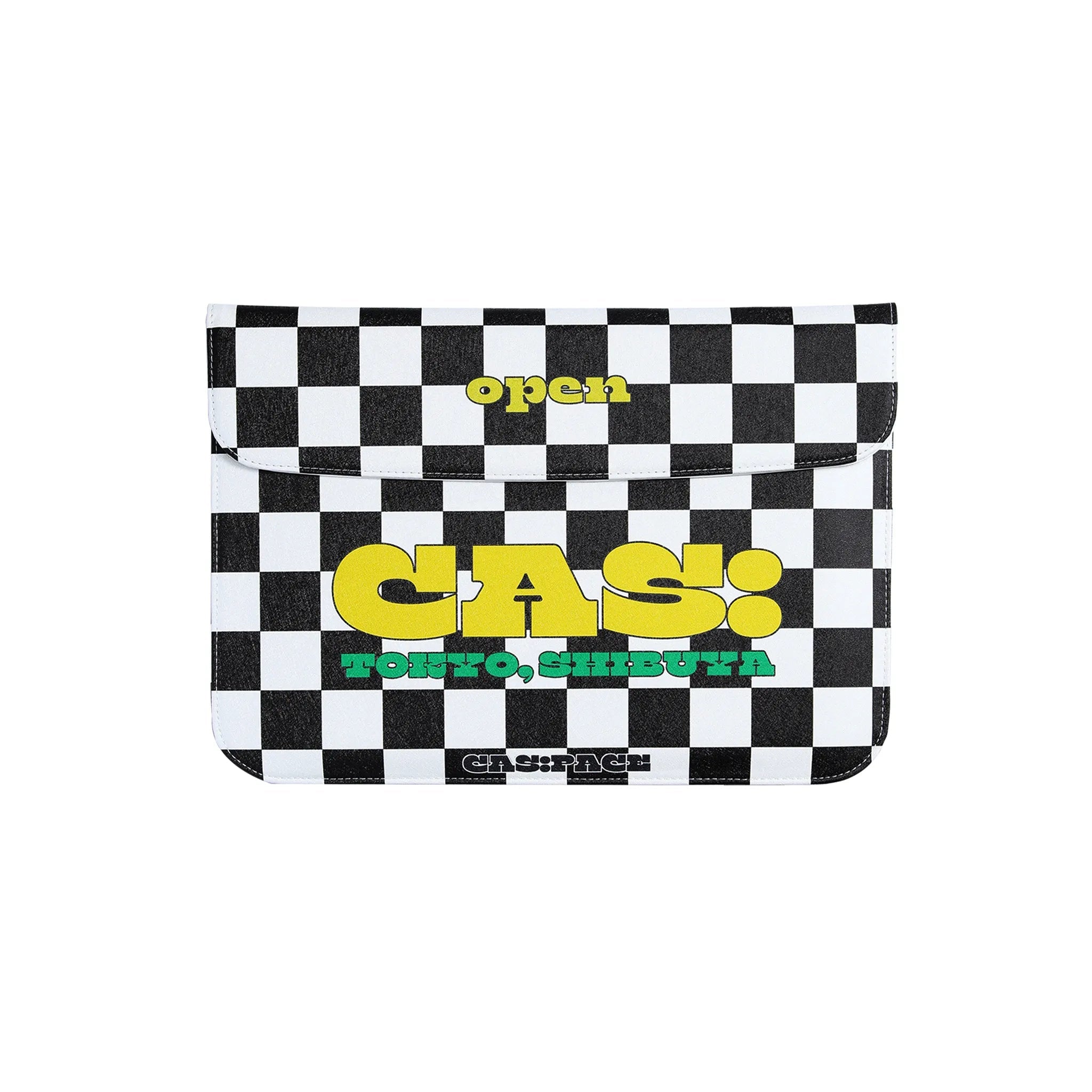 cas:pace 22S/S 「黒白チェッカー」パソコンバッグ - cas:pace 殼空間