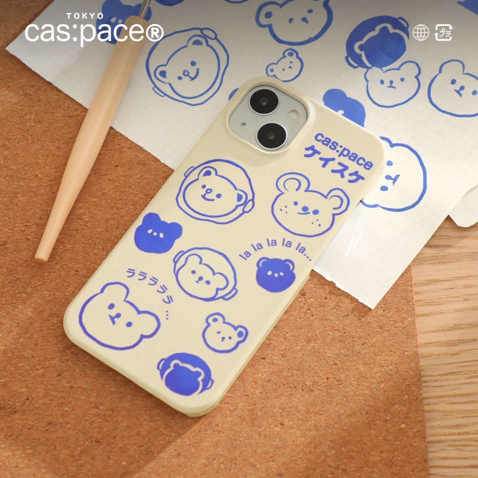 cas:pace 22S/S「手描き圭介」携帯ケース - cas:pace 殼空間