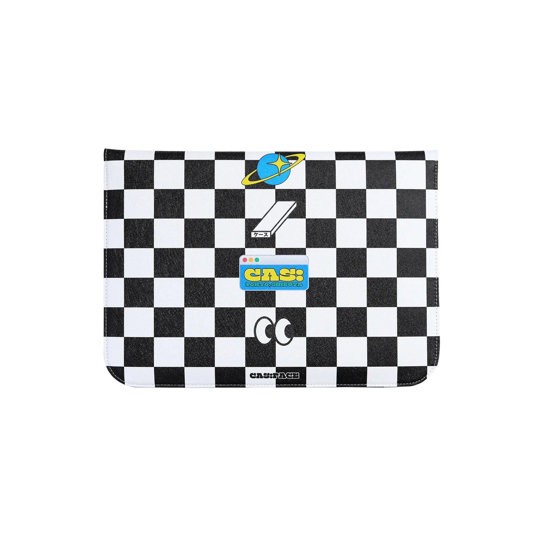 cas:pace 22S/S 「黒白チェッカー」パソコンバッグ - cas:pace 殼空間