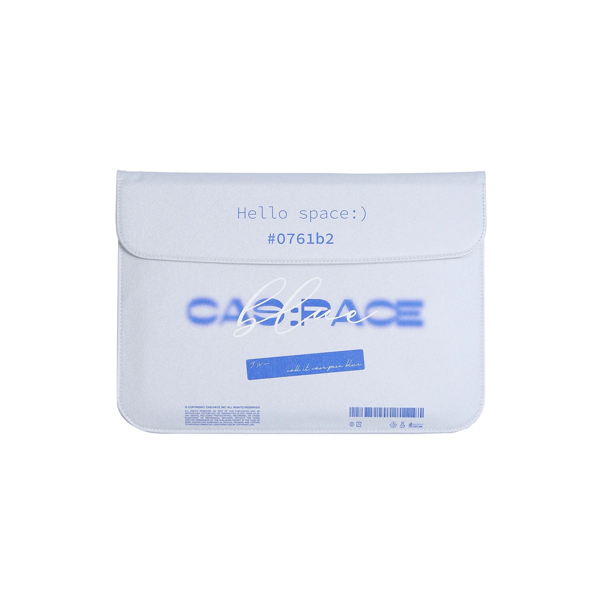 cas:pace 22S/S 「ブルー」パソコンバッグ - cas:pace 殼空間