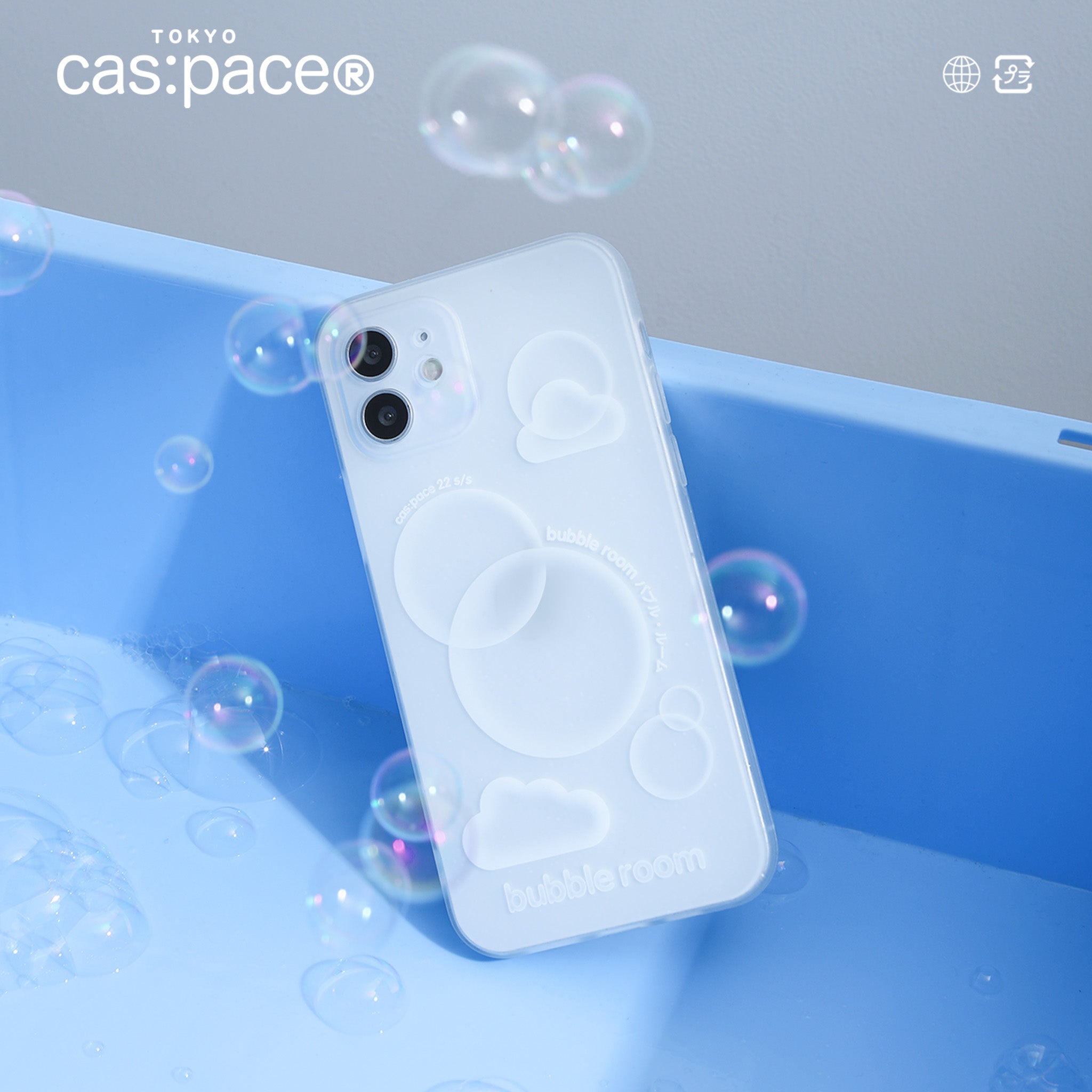 cas:pace 22S/S 「bubble room」透明携帯ケース - cas:pace 殼空間