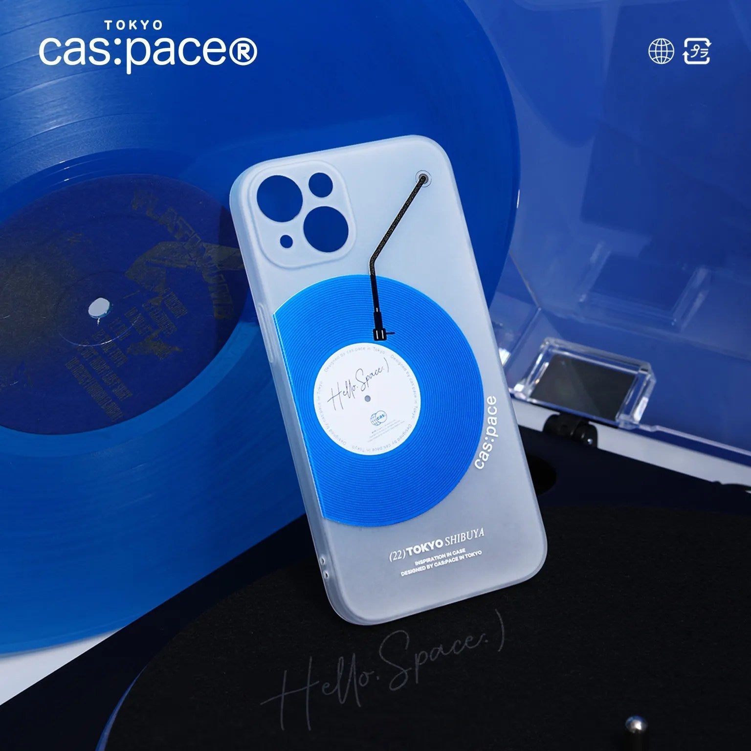 cas:pace 22S/S 「cas:pace blueレコード」携帯ケース - cas:pace 殼空間