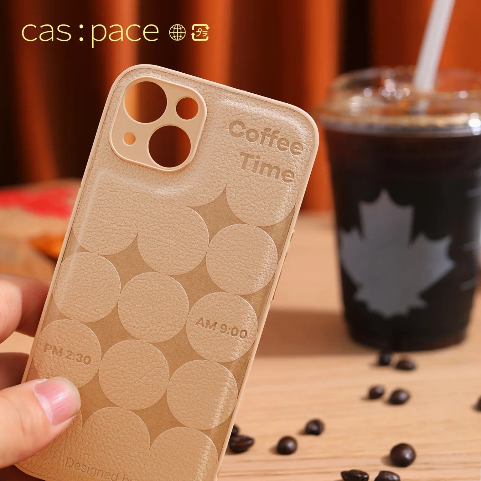 cas:pace 22S/S 「coffeetime」レザー携帯ケース - cas:pace 殼空間
