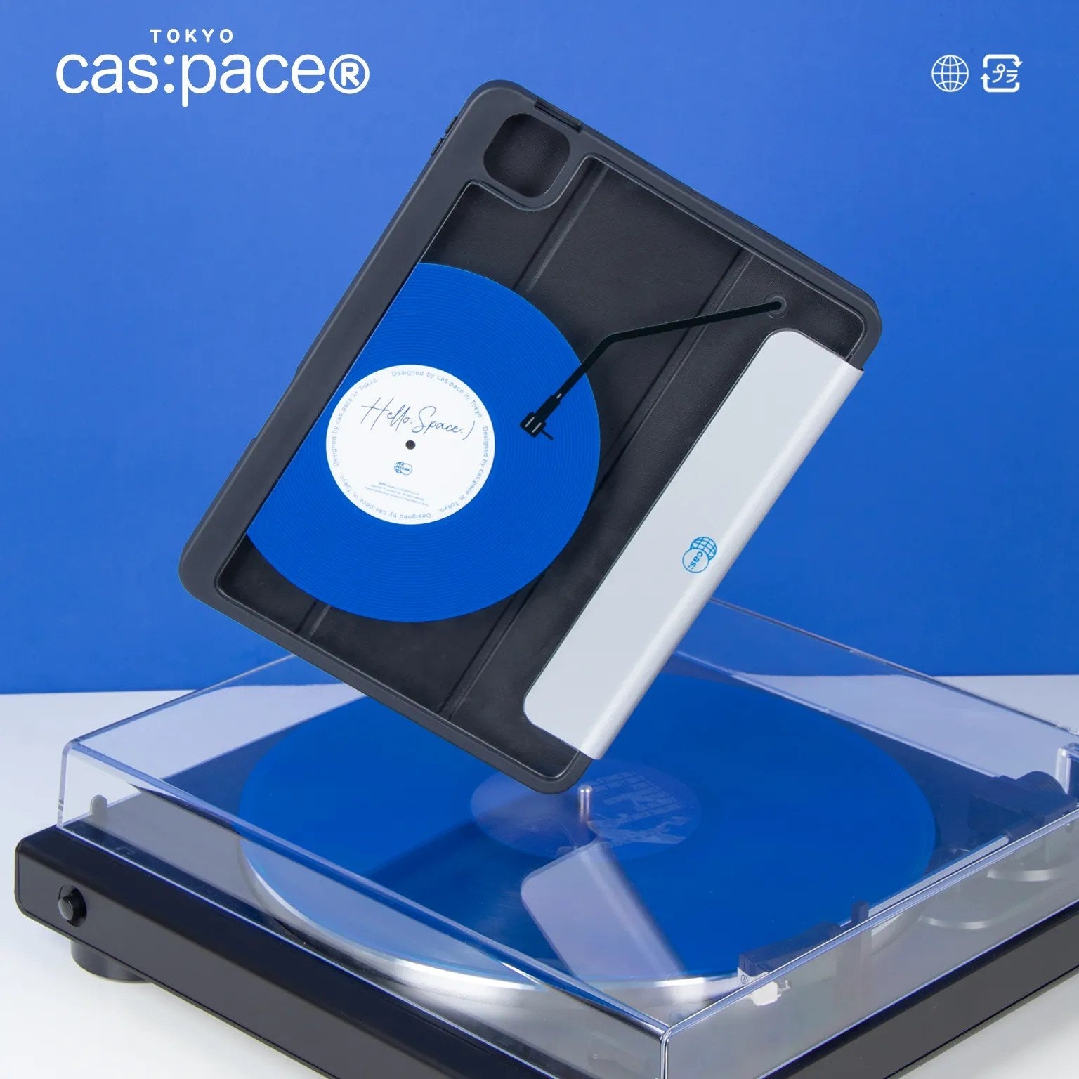 cas:pace 22S/S 「ブルー・レコード」 IPadケース - cas:pace 殼空間