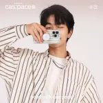 cas:pace 22S/S 「ootd青グレーストライプ」携帯ケース - cas:pace 殼空間