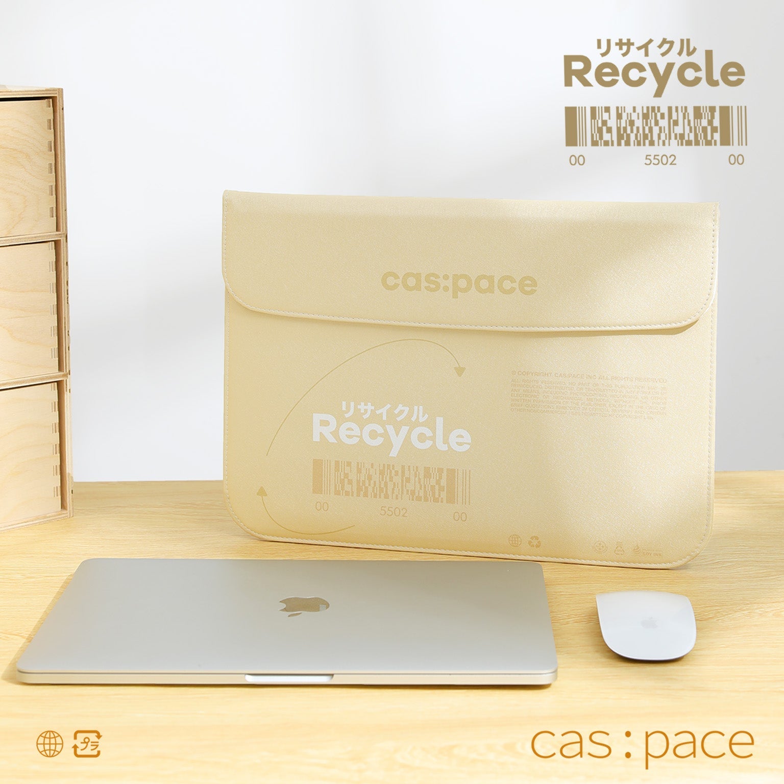 cas:pace 22S/S 「recycle」パソコンバッグ - cas:pace 殼空間
