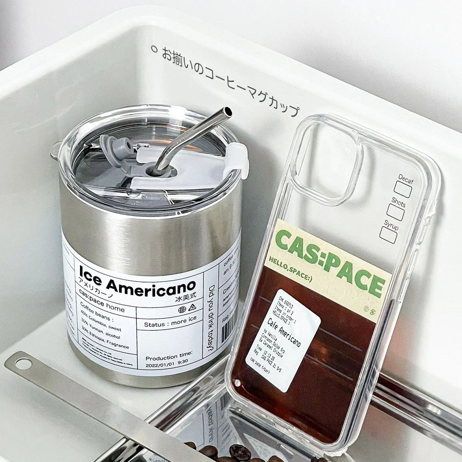 cas:pace 22S/S「Americano」流れる携帯ケース - cas:pace 殼空間