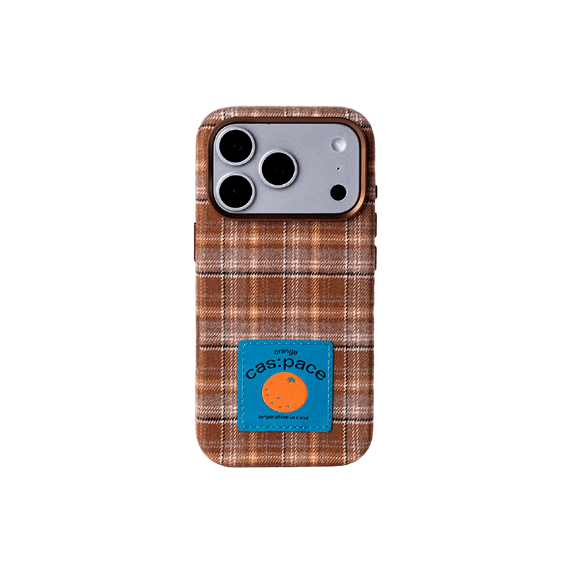 cas:pace 23A/W「オレンジ」布製携帯ケース - cas:pace 殼空間