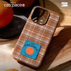 cas:pace 23A/W「オレンジ」布製携帯ケース - cas:pace 殼空間