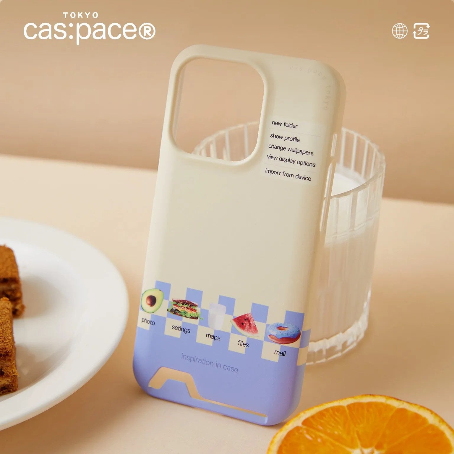 cas:pace 23A/W「食べ物アイコン」携帯ケース - cas:pace 殼空間
