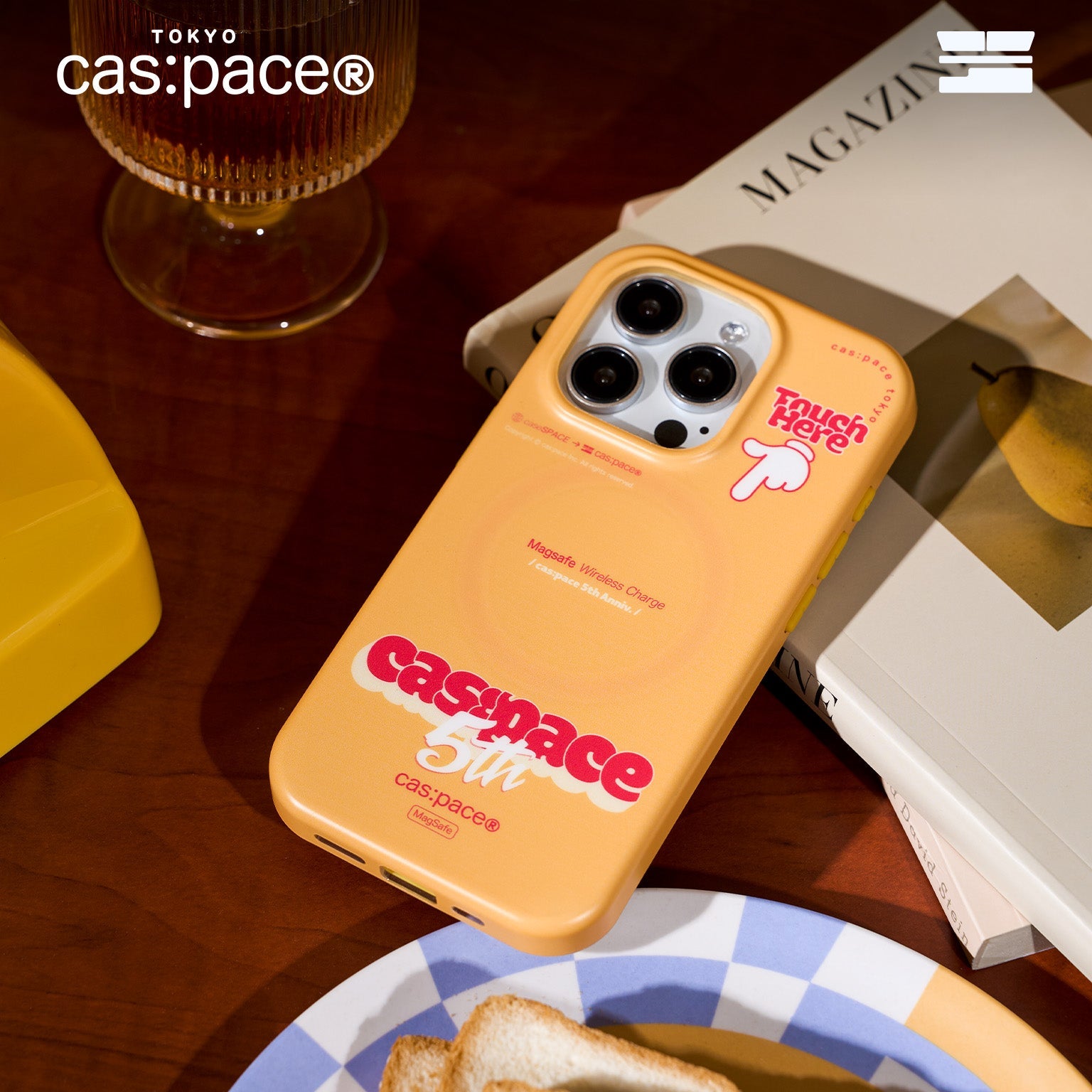 cas:pace 23A/W「cas:pace 5th」携帯ケース - yellow - cas:pace 殼空間