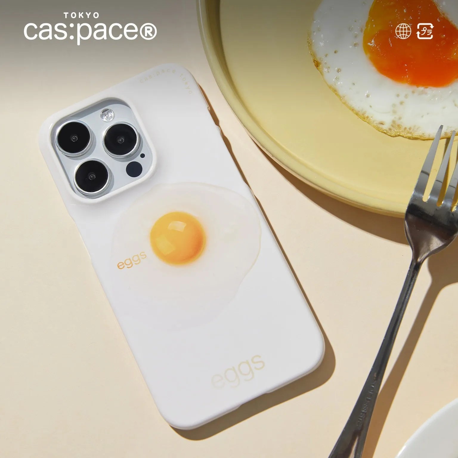 cas:pace 23A/W「eggs」フィルム携帯ケース - cas:pace 殼空間