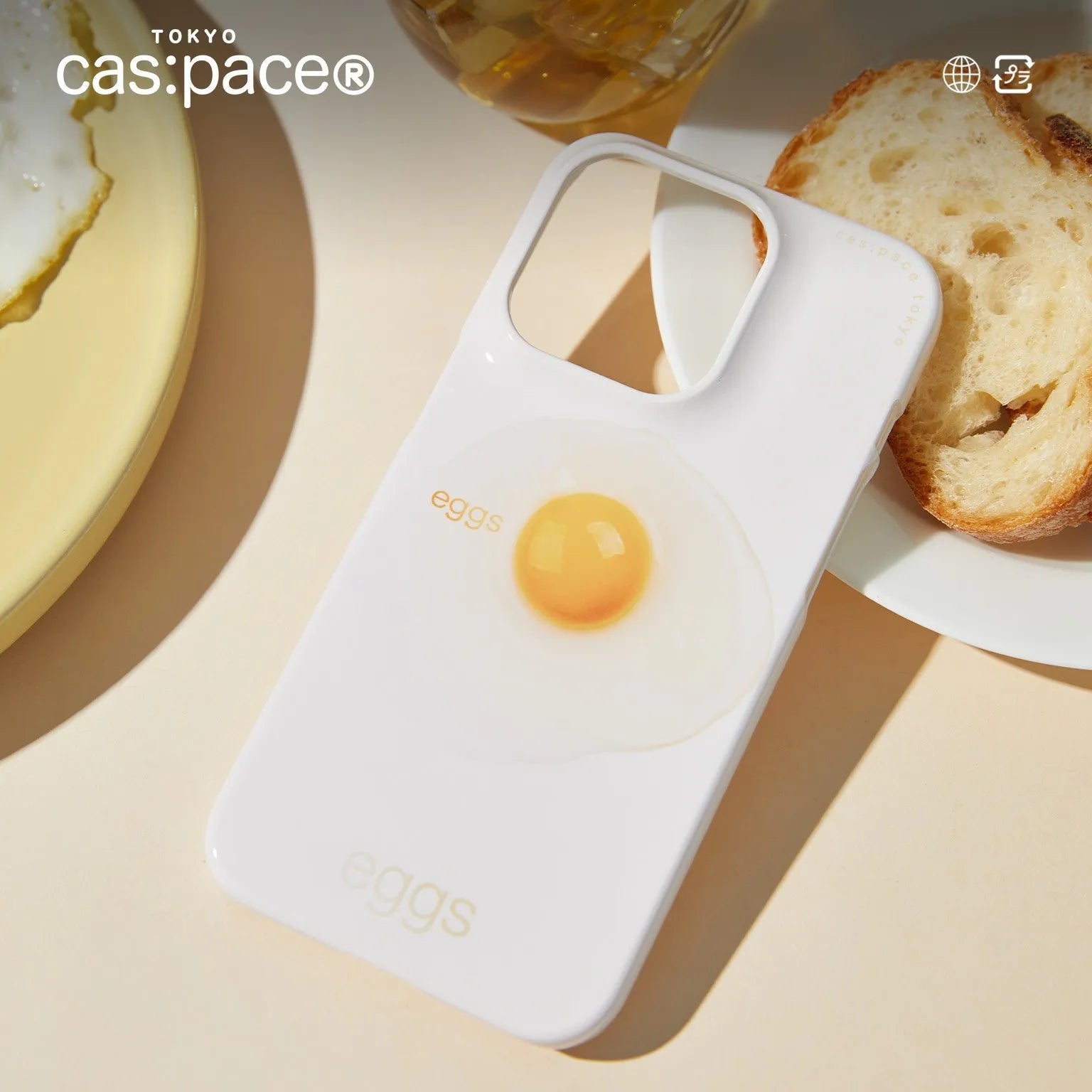 cas:pace 23A/W「eggs」フィルム携帯ケース - cas:pace 殼空間