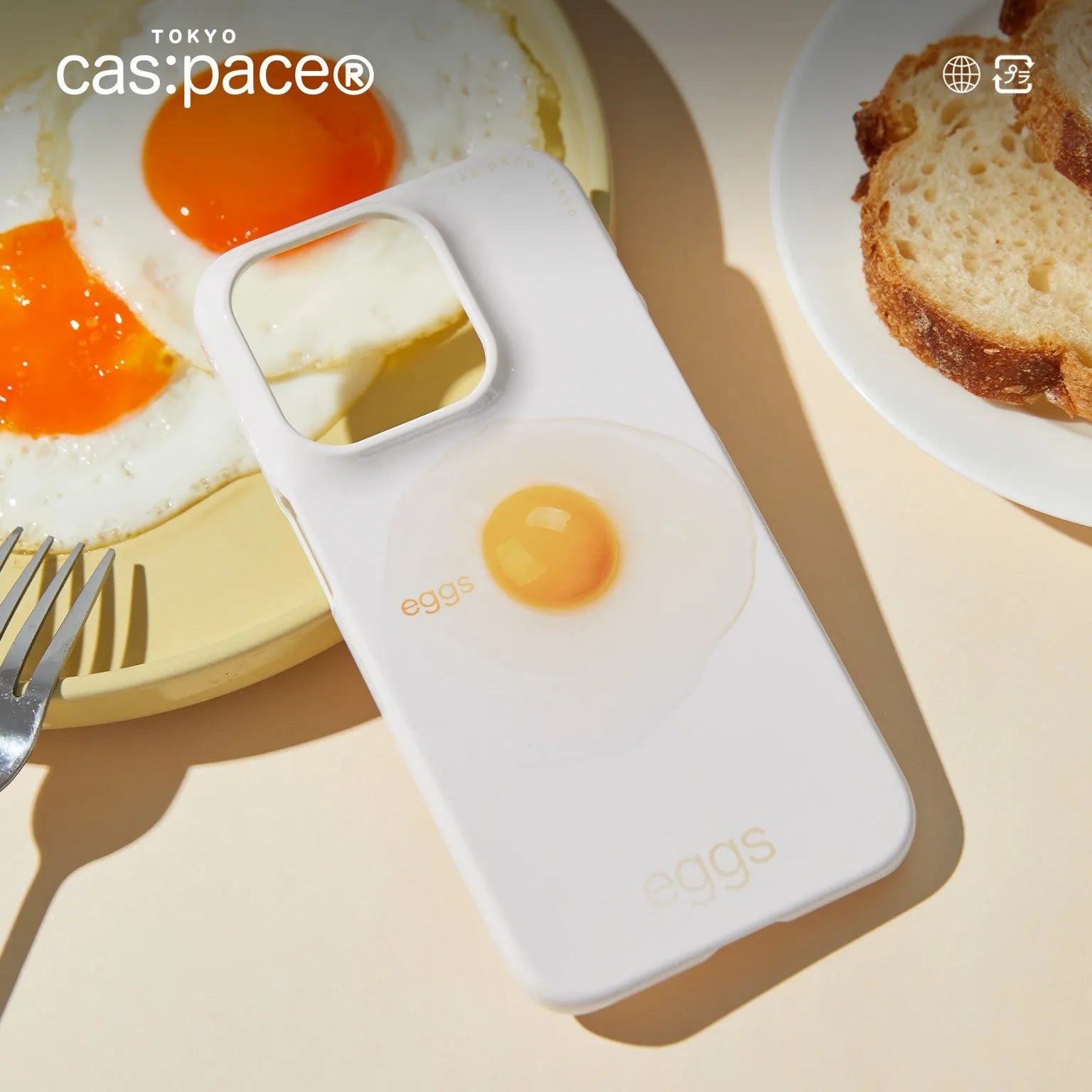 cas:pace 23A/W「eggs」フィルム携帯ケース - cas:pace 殼空間