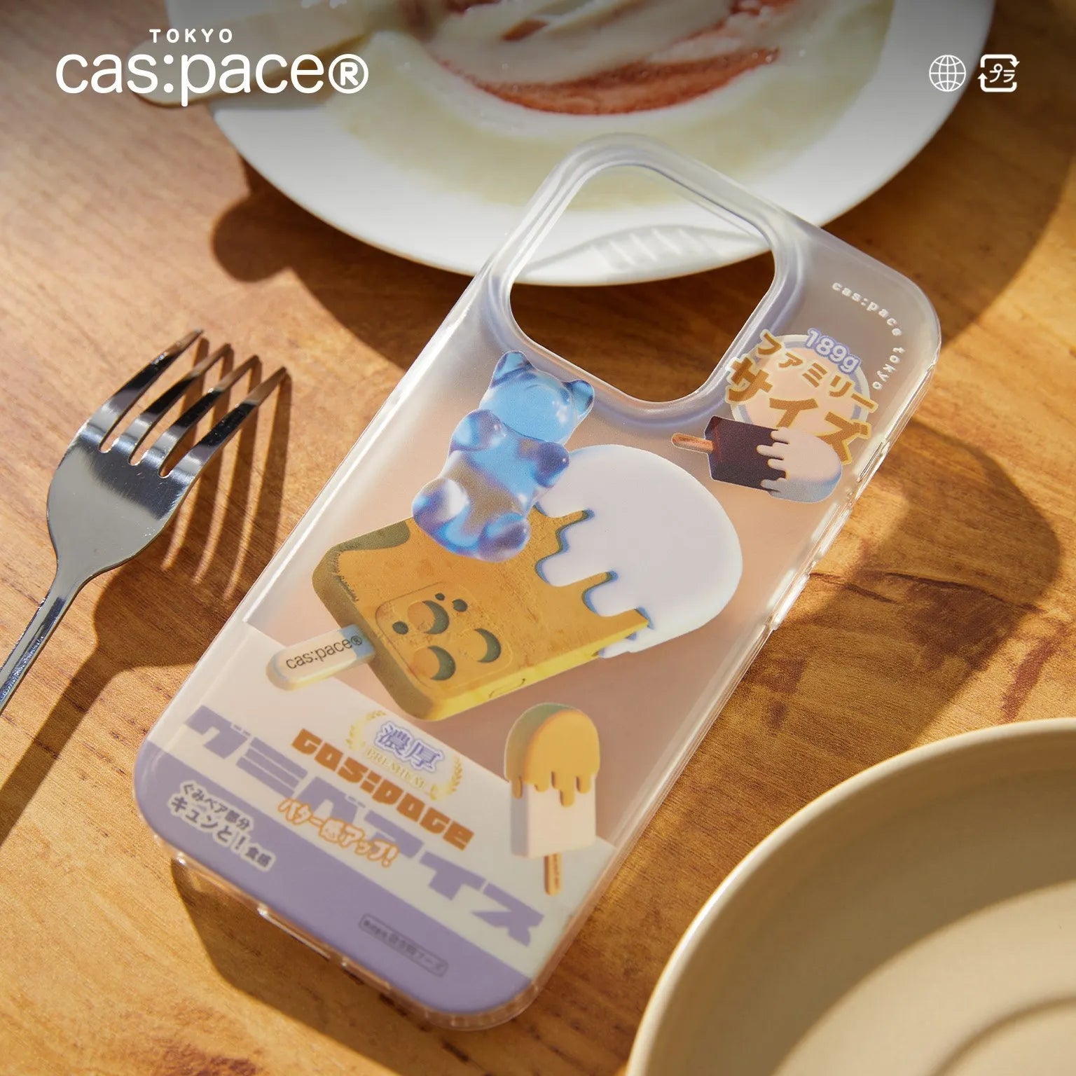 cas:pace 23S/S「gummybear ice」透明携帯ケース - cas:pace 殼空間