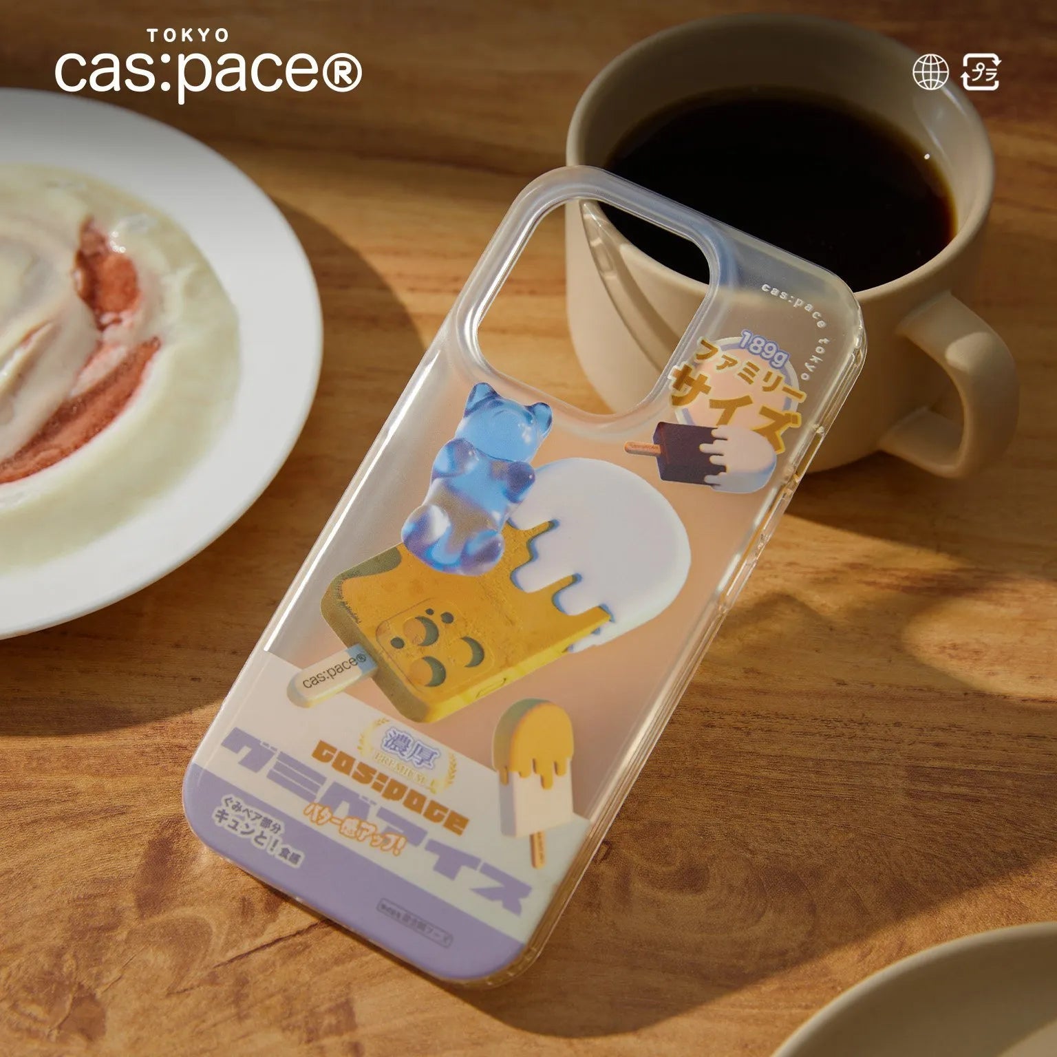 cas:pace 23S/S「gummybear ice」透明携帯ケース - cas:pace 殼空間