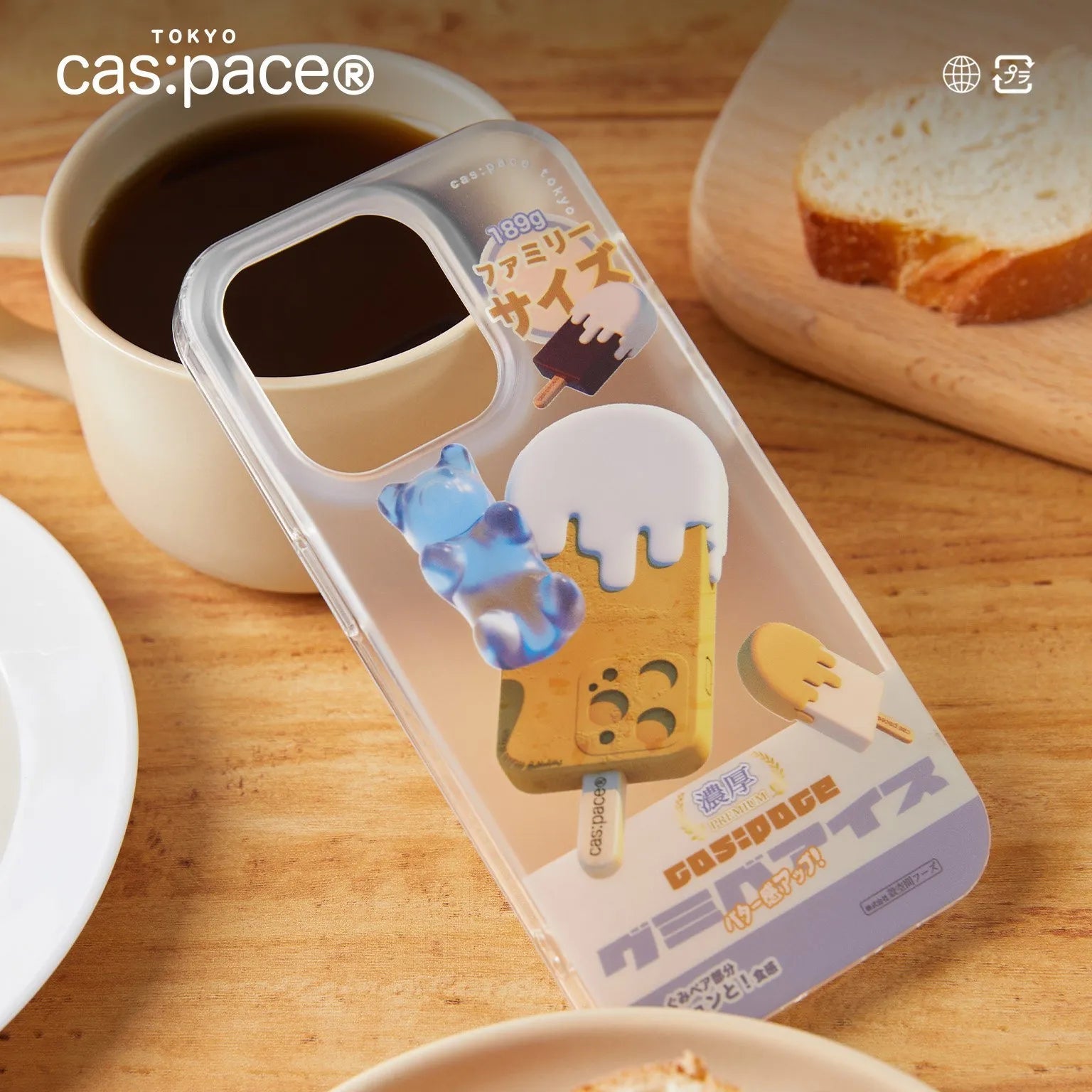 cas:pace 23S/S「gummybear ice」透明携帯ケース - cas:pace 殼空間