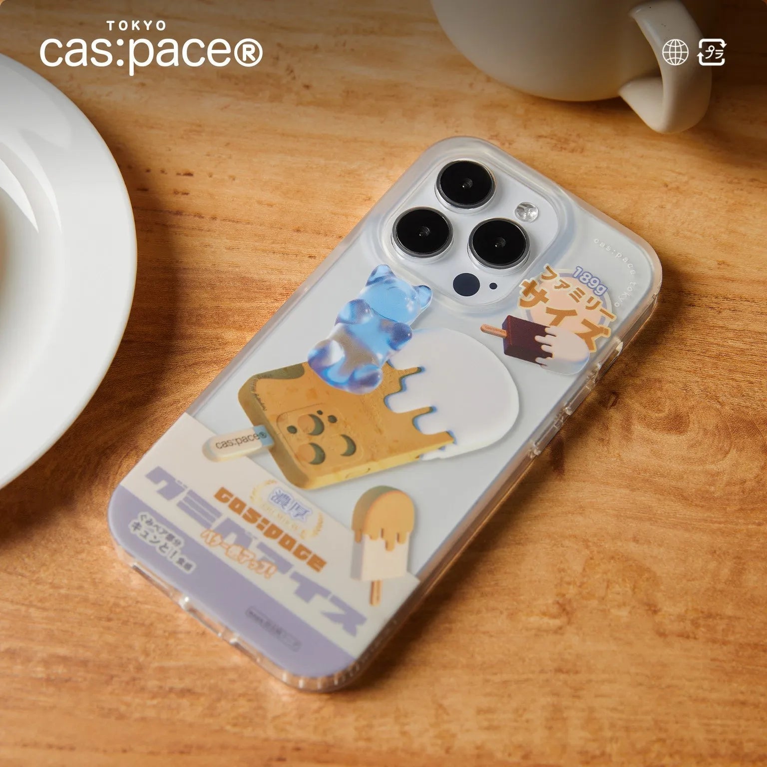 cas:pace 23S/S「gummybear ice」透明携帯ケース - cas:pace 殼空間