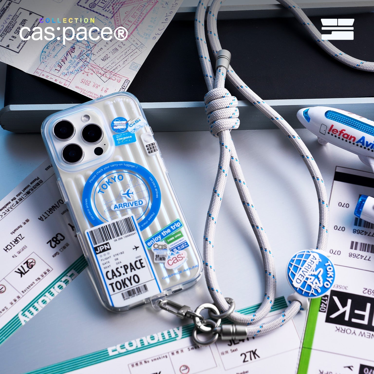 cas:pace 24A/W MagSafe対応「enjoy the trip」携帯ケース - cas:pace 殼空間