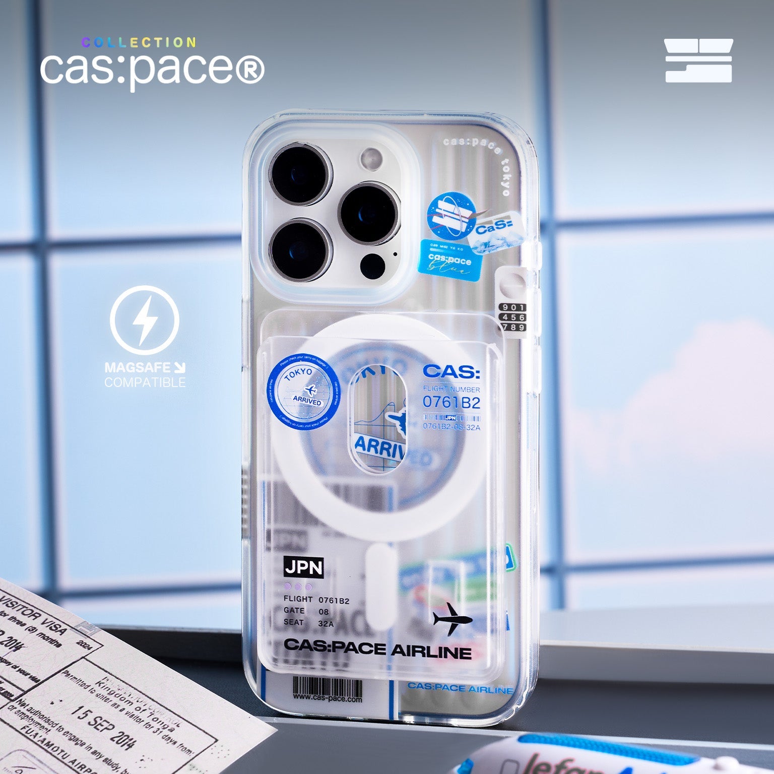 cas:pace 24A/W MagSafe対応「enjoy the trip」携帯ケース - cas:pace 殼空間