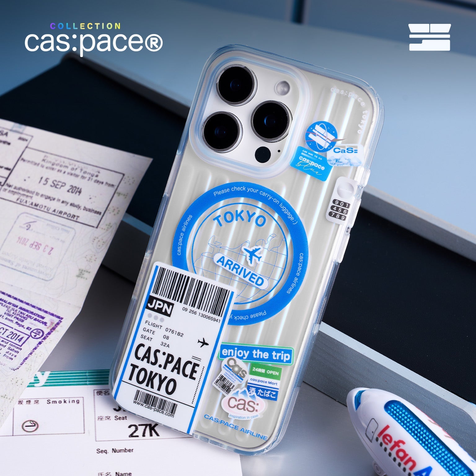 cas:pace 24A/W MagSafe対応「enjoy the trip」携帯ケース - cas:pace 殼空間